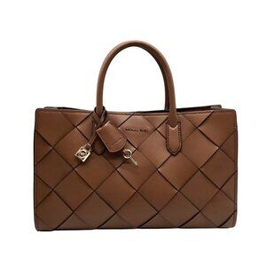 Michael Kors Luggage Brown East West Scarlett Satchel Bag